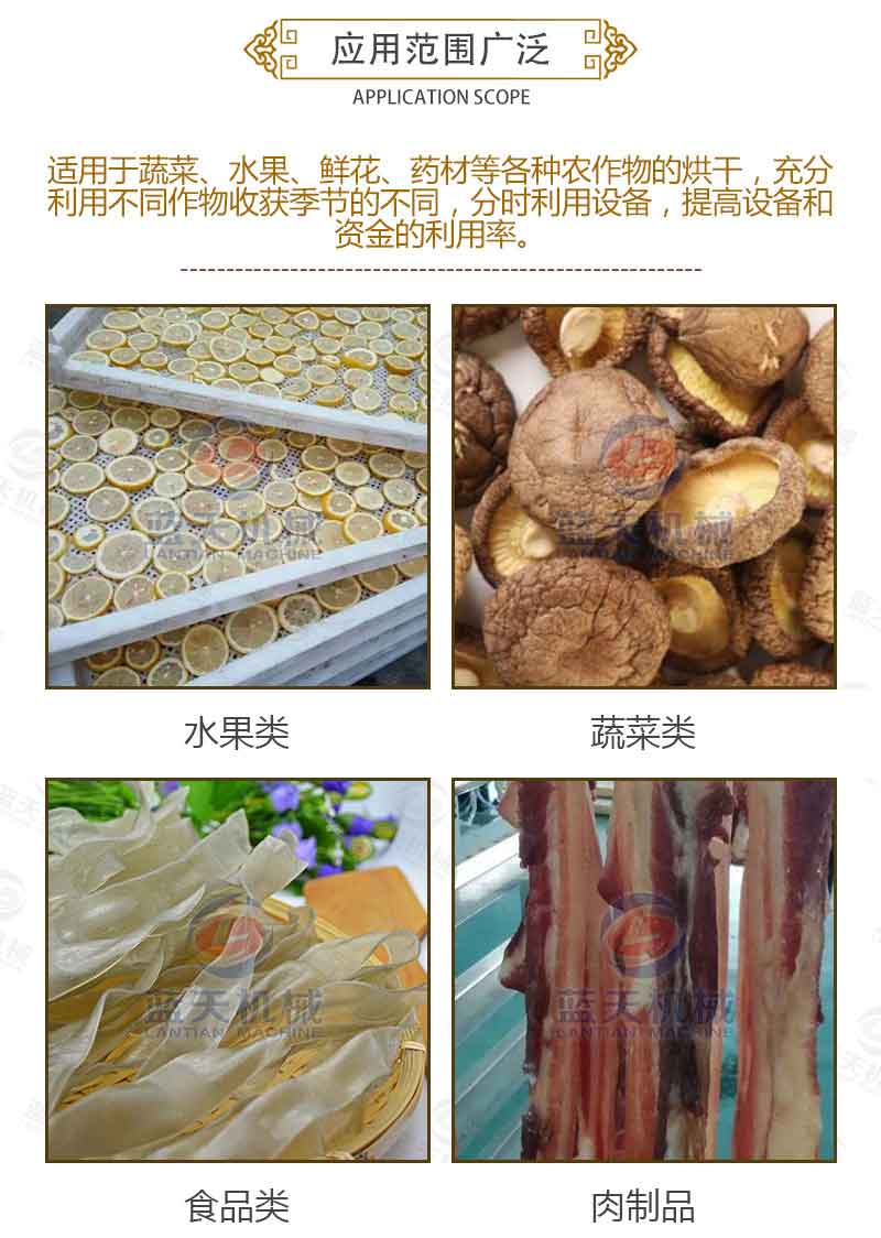金銀花烘干機應用范圍